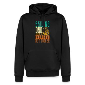 Segeln Dad Definition Witzig Sport Segler Boot - Männer Premium Bio Hoodie - Schwarz - Vorne - Nico (187cm)