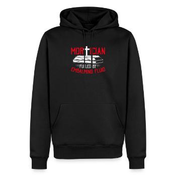 Bestatter Bestattungsunternehmer - Männer Premium Bio Hoodie - Schwarz - Vorne - Nico (187cm)