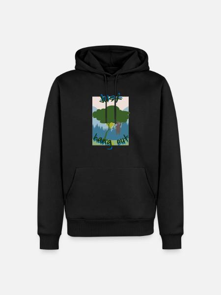 Juste traîner - Sweat à capuche Premium bio Homme - noir