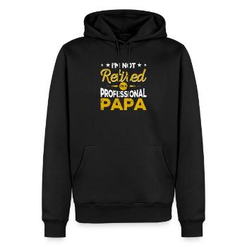 I'm not retired, I'm a - Men’s Premium Organic Hoodie - black - Front - Nico (187cm)