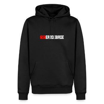 Erzgebirge Bergbau - Männer Premium Bio Hoodie - Schwarz - Vorne - Nico (187cm)