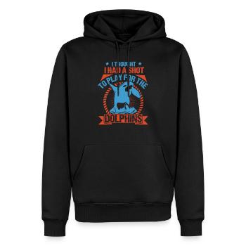 I THOUGHT I HAS A SHOT TO PLAY FOR THE DOLPHINS - Men’s Premium Organic Hoodie - black - Front - Nico (187cm)
