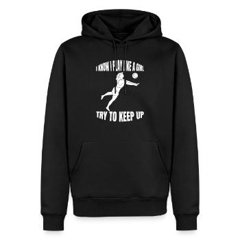 Volleyball Cadeau Volleyball Joueur Volleyball de plage - Sweat à capuche Premium bio Homme - noir - Devant - Nico (187cm)