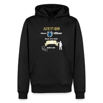 Polizei - 9. Geburtstag, für alle Polizeifans - Männer Premium Bio Hoodie - Schwarz - Vorne - Nico (187cm)