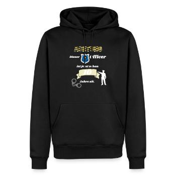 Polizei - 10. Geburtstag, für alle Polizeifans - Männer Premium Bio Hoodie - Schwarz - Vorne - Nico (187cm)