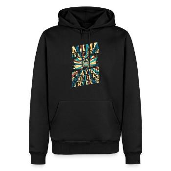 Mama Is My Name Playing Congas Is My Game - Conga - Männer Premium Bio Hoodie - Schwarz - Vorne - Nico (187cm)