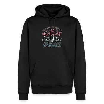 Amour mère-fille - Sweet Mothers Day - Sweat à capuche Premium bio Homme - noir - Devant - Nico (187cm)