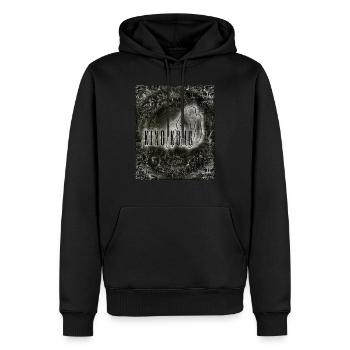 Jahrgang - Männer Premium Bio Hoodie - Schwarz - Vorne - Nico (187cm)