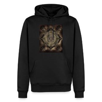 Kunst - Männer Premium Bio Hoodie - Schwarz - Vorne - Nico (187cm)