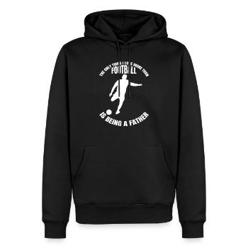 Football Team Dad Football Father Football Design - Men’s Premium Organic Hoodie - black - Front - Nico (187cm)
