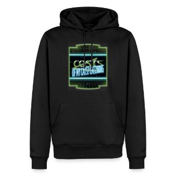 present present idea animal cat lover pet cat - Men’s Premium Organic Hoodie - black - Front - Nico (187cm)