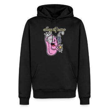 Soap Opera - Men’s Premium Organic Hoodie - black - Front - Nico (187cm)