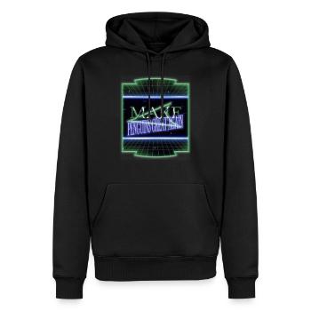 bird quote dance funny sayings emperor penguin ice - Männer Premium Bio Hoodie - Schwarz - Vorne - Nico (187cm)