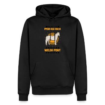 Welsh Pony Parfüm - Männer Premium Bio Hoodie - Schwarz - Vorne - Nico (187cm)