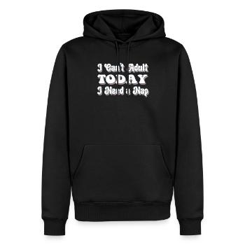 AduIts Need A Nap - Funny Humor for Adult - Men’s Premium Organic Hoodie - black - Front - Nico (187cm)
