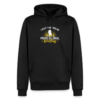 Wrestling Ringer - Männer Premium Bio Hoodie - Schwarz - Vorne - Nico (187cm)
