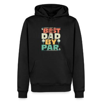 Meilleur papa par Golf Golf - Sweat à capuche Premium bio Homme - noir - Devant - Nico (187cm)