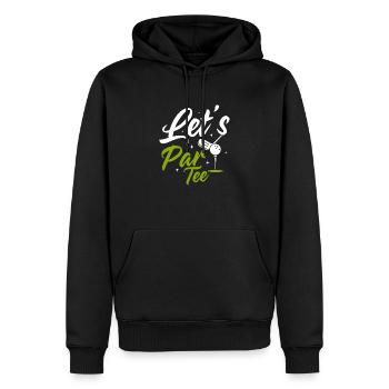Let's Par Tee Golf Golfing - Männer Premium Bio Hoodie - Schwarz - Vorne - Nico (187cm)