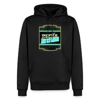 pizzas dessert daycare geek valentines day shirt - Männer Premium Bio Hoodie - Schwarz - Vorne - Nico (187cm)