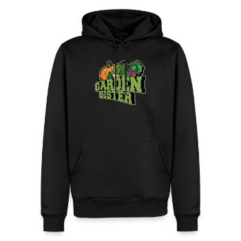 Hobby Gardener Garden Siblings Garden Sister - Sweat à capuche Premium bio Homme - noir - Devant - Nico (187cm)