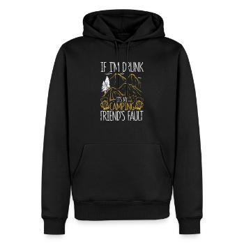 Wenn ich betrunken bin, ist es die Schuld meiner - Männer Premium Bio Hoodie - Schwarz - Vorne - Nico (187cm)