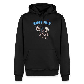 Happy Pills Farm Tier Lustige Kaninchenliebhaber Humor - Männer Premium Bio Hoodie - Schwarz - Vorne - Nico (187cm)
