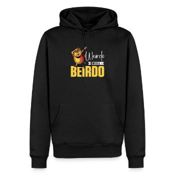 Bartagame - Männer Premium Bio Hoodie - Schwarz - Vorne - Nico (187cm)