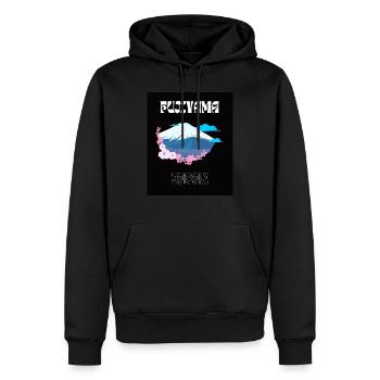 Fujiyama - Sweat à capuche Premium bio Homme - noir - Devant - Nico (187cm)