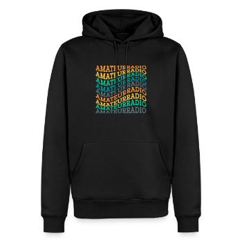 Amateur Radio Radio Funker Cadeau - Sweat à capuche Premium bio Homme - noir - Devant - Nico (187cm)