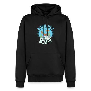 Aquariophile Fish Keeping Aquarium Propriétaire - Sweat à capuche Premium bio Homme - noir - Devant - Nico (187cm)