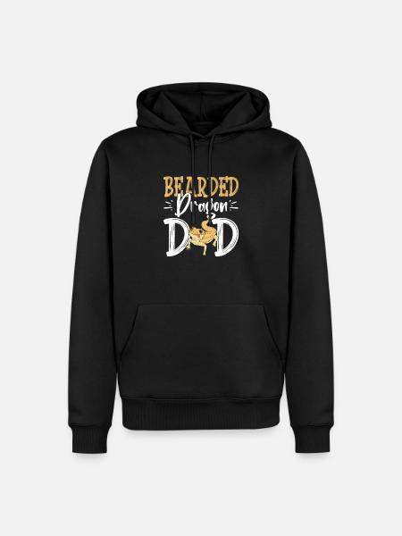 Dragon barbu - Sweat à capuche Premium bio Homme - noir