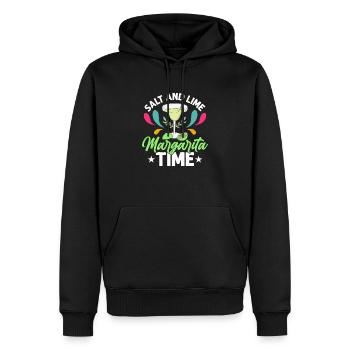 Margarita au sel et à la chaux Time Party Cinco De Mayo - Sweat à capuche Premium bio Homme - noir - Devant - Nico (187cm)
