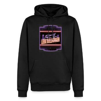 windhund humor bluthund cool spruch hundehalter - Männer Premium Bio Hoodie - Schwarz - Vorne - Nico (187cm)
