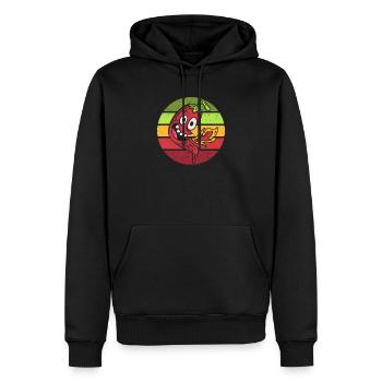 Funny Extra Sharp Hot Chili Barbecue Peppers Grill - Männer Premium Bio Hoodie - Schwarz - Vorne - Nico (187cm)