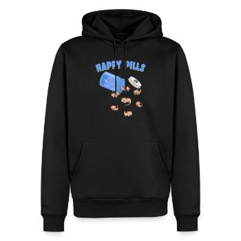 Happy Pills Axolotls Lustige Axolotl Liebhaber Humor Wortspiel - Männer Premium Bio Hoodie - Schwarz - Vorne - Nico (187cm)