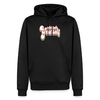 Celebrate Yourself - Pride Month LGBTQ - Men’s Premium Organic Hoodie - black - Front - Nico (187cm)