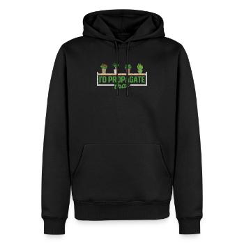 Je propagerais que les plantes jardiniers maison intérieure - Sweat à capuche Premium bio Homme - noir - Devant - Nico (187cm)