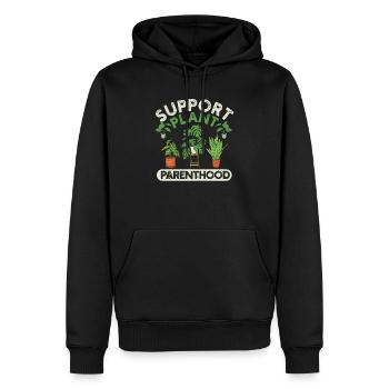 Support Plant Parenthood Funny Gardeners Plants - Men’s Premium Organic Hoodie - black - Front - Nico (187cm)