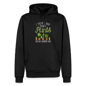Je pense que j’ai assez de plantes, a déclaré un - Sweat à capuche Premium bio Homme - noir - Devant - Nico (187cm)