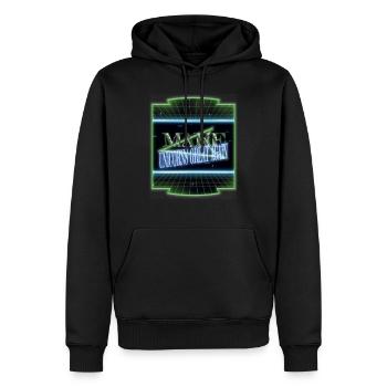 Idée cadeau drôle dictons drôles cadeaux d’anniversaire - Sweat à capuche Premium bio Homme - noir - Devant - Nico (187cm)