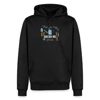 Dies ist mein Gartenarbeit Shirt lustig Gärtner - Männer Premium Bio Hoodie - Schwarz - Vorne - Nico (187cm)