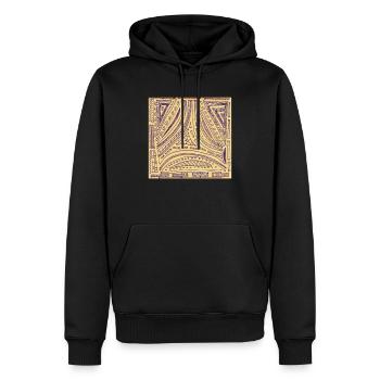 Sabino Lemon ART Tees - Männer Premium Bio Hoodie - Schwarz - Vorne - Nico (187cm)