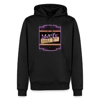 quote funny birthday present space ship astronomy - Men’s Premium Organic Hoodie - black - Front - Nico (187cm)