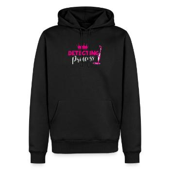 Détectez les reliques du détecteur de métaux Princess - Sweat à capuche Premium bio Homme - noir - Devant - Nico (187cm)