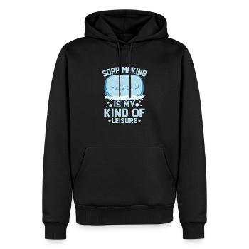 Soap Making Is My Kind Of Leisure Soapmaking Soapm - Männer Premium Bio Hoodie - Schwarz - Vorne - Nico (187cm)
