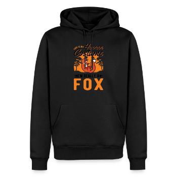 Fuchs Human Costume Rotfuchs Roxfuchs - Männer Premium Bio Hoodie - Schwarz - Vorne - Nico (187cm)