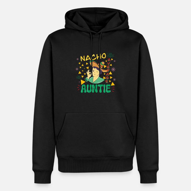 NACHO AVERAGE AUNTIE 3 - Männer Premium Bio Hoodie - Schwarz