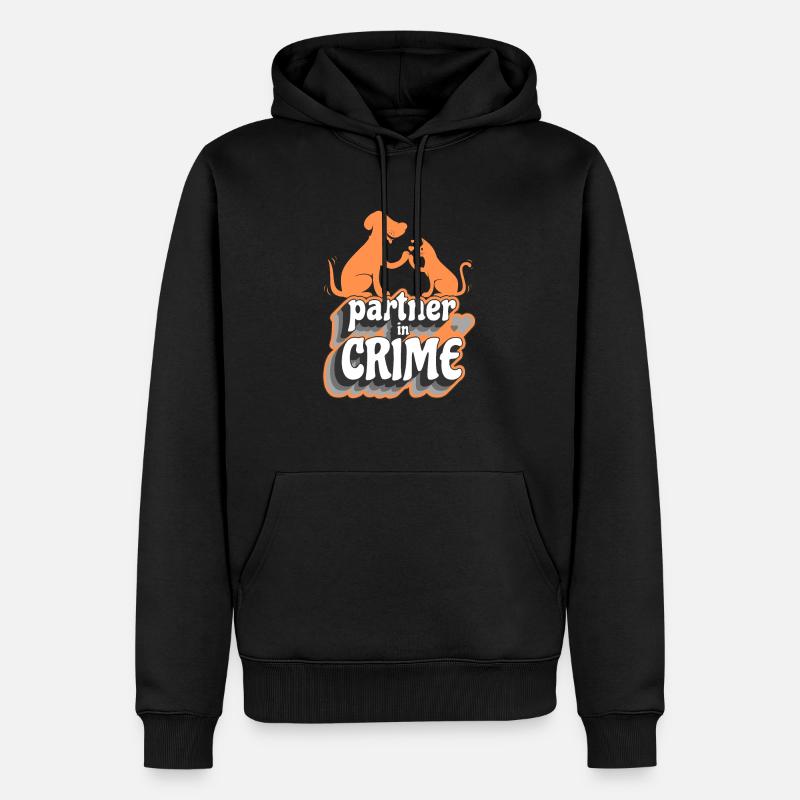 Partenaire dans le crime - Sweat à capuche Premium bio Homme - noir