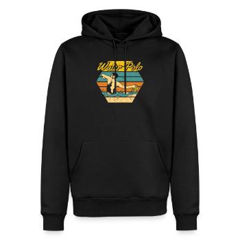 Retro Wasserball Vintage Wasserball Spieler Fan - Männer Premium Bio Hoodie - Schwarz - Vorne - Nico (187cm)