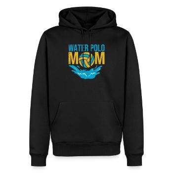 Water Polo Maman Jeu Jour Natation Équipe Maman Love Swim - Sweat à capuche Premium bio Homme - noir - Devant - Nico (187cm)